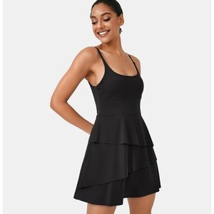 NWT Cloudful Air Tiered 2-in-1 Ruffle Adjustable Straps Pocket Sports Dress XL